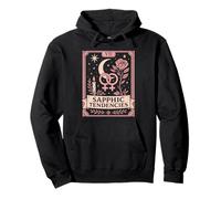 Sapphic Tendencies Femme Lesbian WLW LGBTQ Pride Tarot Retro Sweat à Capuche