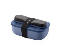 Sapphire Blue LUNCH BOX AVEC COUVERTS DE VOYAGE 'STORE&GO' "ON THE GO"