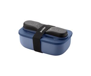 Sapphire Blue LUNCH BOX AVEC COUVERTS DE VOYAGE 'STORE&GO' "ON THE GO"