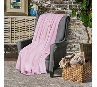 Sapphire Collection Couverture cellulaire 100 % coton bio doux et léger pour adulte (rose, King size 260 x 230 cm)