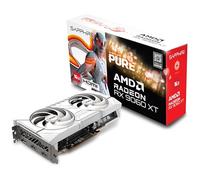 Sapphire Tarjeta Gráfica Radeon RX 9060 XT 16GB GDDR6 Dual-X Iluminación Blanca