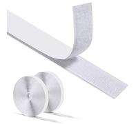 Sapphome Scratch Autocollant Double Face 8M x 20mm, Bande Agrippantes Adhésives Hook & Loop Blanc Industriel