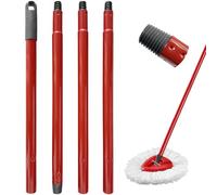 S'applique à Manche en acier inoxydable 4 sections pour balai Vileda, compatible avec Vileda Turbo Smart, EasyWring, serpillière Vileda, balai Vileda, manche de rechange réglable et gain de place