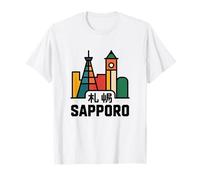 Sapporo City Japon Voyage Japonais Porte Torii T-Shirt