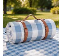 sapsisel Couverture de Pique-Nique Extra Large de 203,2 x 203,2 cm, imperméable et Pliable, Couverture d'extérieur à 3 Couches pour 6 à 8 Adultes, pour Camping, Parc, Plage, Herbe, intérieur