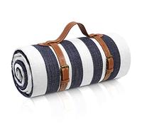 sapsisel Couverture de Pique-Nique Extra Large de 203,2 x 203,2 cm, imperméable et Pliable, Couverture d'extérieur à 3 Couches pour 6 à 8 Adultes, pour Camping, Parc, Plage, Herbe, intérieur