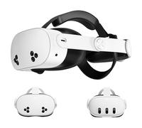 Saqico Sangle de tête pour Meta Quest 3, confortable réglable Elite sangle de rechange pour Oculus Quest 3 Réduit la pression, coussin doux VR Accessoires pour casque VR pour une immersion plus longue