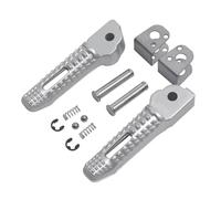 SAQIYEU Repose-Pieds pour Moto pour HP4-K42 pour M1000RR-K66 pour S1000R-K63 pour S1000R pour RNineT pour Scrambler Universel Moto Repose-Pieds Arrière Repose-Pieds Accessoire(Silver)