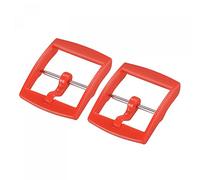 SAQJEE Watch Strap Clasp Replacement Plastic Buckle for 20mm Width Watch Bands Red 2 Pcs (Color : Red)