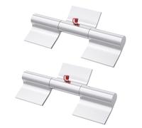 SAQXK Lot de 2 charnières de rampe de remorque robustes à souder sur les charnières de porte, charnières de porte en aluminium de 22,9 cm pour benne basculante