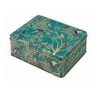 Sara Miller Boîte rectangulaire profonde - Motif oiseaux - Vert