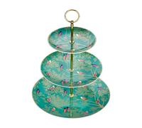 Sara Miller for Portmeirion Chelsea Présentoir à gâteaux 3 étages en céramique Vert 280 x 280 x 60 cm