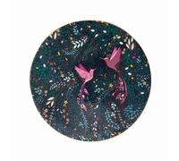 Sara Miller India Collection Assiette de service Motif colibri Bleu foncé