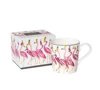 Sara Miller London Fabuleuse tasse flamant rose avec détails en or 22 carats