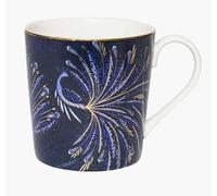 Sara Miller London Mug anniversaire de mariage, défilé de paon orné de détails en or 22 carats