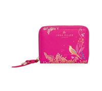 Sara Miller London Portefeuille zippé pour femme, pochette porte-monnaie, porte-cartes, cuir synthétique, Chelsea Rose, S