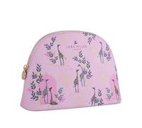 Sara Miller London Trousse à cosmétiques, Organiseur de Maquillage à Tirette zippée, Sac de Sport, Taille Moyenne, Cuir Rose végétalien, adapté aux Animaux, Cadeau de beauté pour Elle