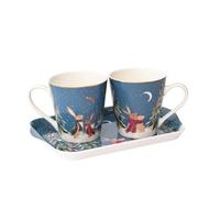 Sara Miller London Woodland Tales Ensemble tasse et plateau Bleu français