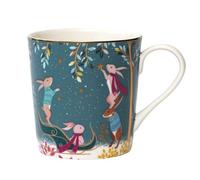 Sara Miller London Woodland Tales Mug avec traîneau de lapin