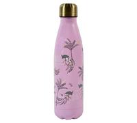 Sara Miller Savannah Gourde en acier inoxydable Rose Hauteur 26,5 cm avec couvercle à visser Garde les boissons froides ou chaudes