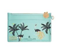 Sara Miller Savannah - Porte-Monnaie en Cuir synthétique Bleu avec Fermeture éclair en métal doré, Aigue-Marine, Porte-Monnaie en Cuir synthétique et Porte-Cartes, Bleu Aqua, Porte-Monnaie en Cuir