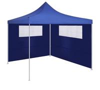 SARA* NEW Protection UV et hydrofuge - KENNETH - Paroi latérale de belvédère avec fenêtres 6x2 m Bleu - Pour barbecue/jardin CL8365