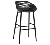 SARA* NEW Tabouret de pub/siège comptoir/ Chaises Haute Bar - KENNETH - lot de 4 - noir,25.5 Kg CL9557