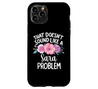 SARA Personalized Cute Flower Girls SARA Name Coque pour iPhone 11 Pro