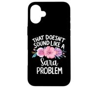 SARA Personalized Cute Flower Girls SARA Name Coque pour iPhone 16 Plus