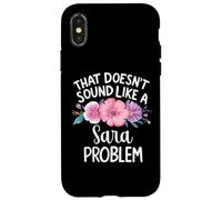 SARA Personalized Cute Flower Girls SARA Name Coque pour iPhone X/XS