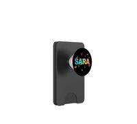 Sara - Un Beau nom avec des Papillons. PopSockets PopWallet pour MagSafe