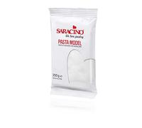 Saracino Pâte à Sucre Model Blanche à Modeler de 250 g sans Gluten Made in Italy