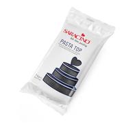 Saracino Top Pâte à Sucre pour Recouvrir 1000g Fondant Made in Italy - Couleur Noir