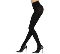 Sarah Borghi Collant en Coton Extra Doyx, 100 Denieres, Super Opaques pour Femmes, Made in Italy (Noir, S-M)