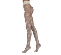 Sarah Borghi Collants Dentelle Florale 20 Den avec Lycra, Collants Femme avec Ceinture extra-confortable, Made in Italy