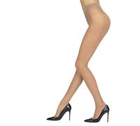 Sarah Borghi Collants Femme 15 Deniers, Bas Voilés en Lycra avec Gousset en Soie et Couture Plate, Fabriqués en Italie.