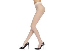 Sarah Borghi Collants Femme 15 Deniers, Bas Voilés en Lycra avec Gousset en Soie et Couture Plate, Fabriqués en Italie.
