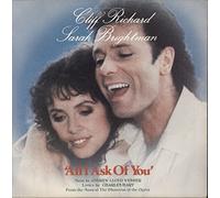 Sarah Brightman And Steve Harley - ALL I ASK OF YOU 7" (45) UK POLYDOR 1986 B/W PHANTOM OF THE OPERA OVERTURE (POSP802) PIC SLEEVE