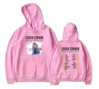 Sarah Connor Merch Arena Tour 2026 Sweat à capuche à manches longues pour fan de mode pour homme et femme, rose, XS