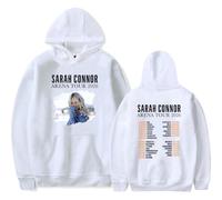 Sarah Connor Merch Arena Tour 2026 Sweat à capuche à manches longues pour fan de mode pour homme et femme, blanc, 4XL