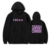 Sarah Connor Merch Ficka Album Tour Sweat à capuche à manches longues pour fan de mode Pull décontracté pour homme et femme, Noir , M