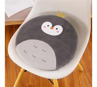 Sarah Duke Coussin de chaise rond en mousse à mémoire de forme pour enfant - Coussin de sol rond - Pour chambre d'enfant, école - Motif pingouin
