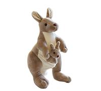 Sarah Duke Peluche Kangourou Mignonne pour Maman et Enfant, Moelleuse pour Se Blottir, Jouer et Dormir (35 cm)