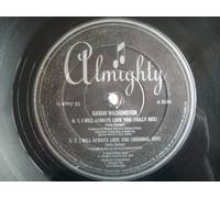 Sarah Washington - I WILL ALWAYS LOVE YOU 12" SINGLE - ALMIGHTY 1993 4 TRACK DOLLY MIX (12ALMY33) PIC SLEEVE