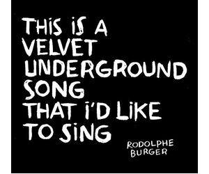 Sarah Yu Zeebroeck - This Is a Velvet Underground Song That I'd Like to Sing