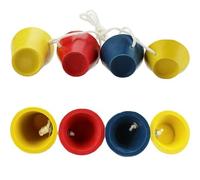 SARAHLOUISEJENKINSLTD Lot de 16 tees de golf 52/38/22/12 mm avec tête extra large et autocollant stable et pour raquette, multicolore, outil d'entraînement portable, support de balle de golf, matériau