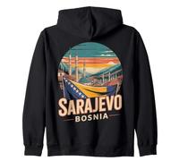 Sarajevo Souvenir de Voyage Scène vive de Bosnie Sweat à Capuche
