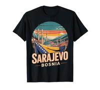 Sarajevo Souvenir de Voyage Scène vive de Bosnie T-Shirt