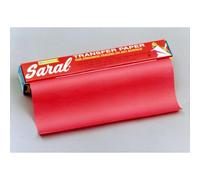 Saral - Pochette de Papier Transfert - Report de Dessin Précis et Facile - Activités de Loisirs Créatifs - Format 45 x 61 cm - Couleur Rouge - Lot de 12 Feuilles