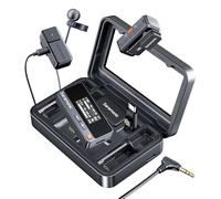 Saramonic Air-02 Microphone Cravate sans Fil, 2.4GHz Dual Système Mini Micro Cravate 48 kHz/24 Bits, 300m, Batterie 48H, Réduction du Bruit pour Vlog TikTok Youtube pour iPhone15/16 Android Camera